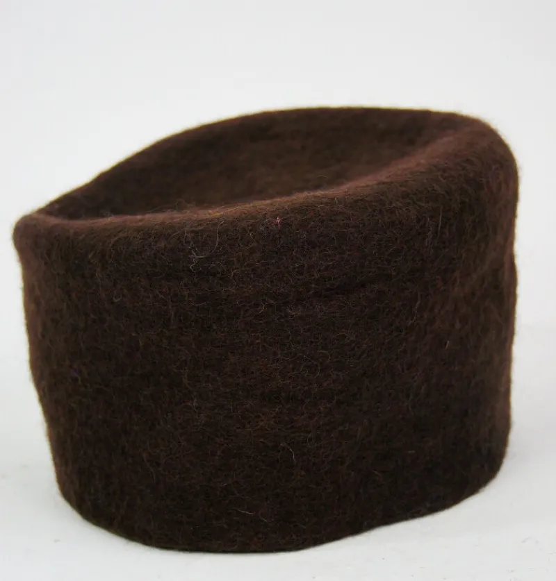 Discount Leonardo Carbone Wollfilzkappe "Hans" Braun