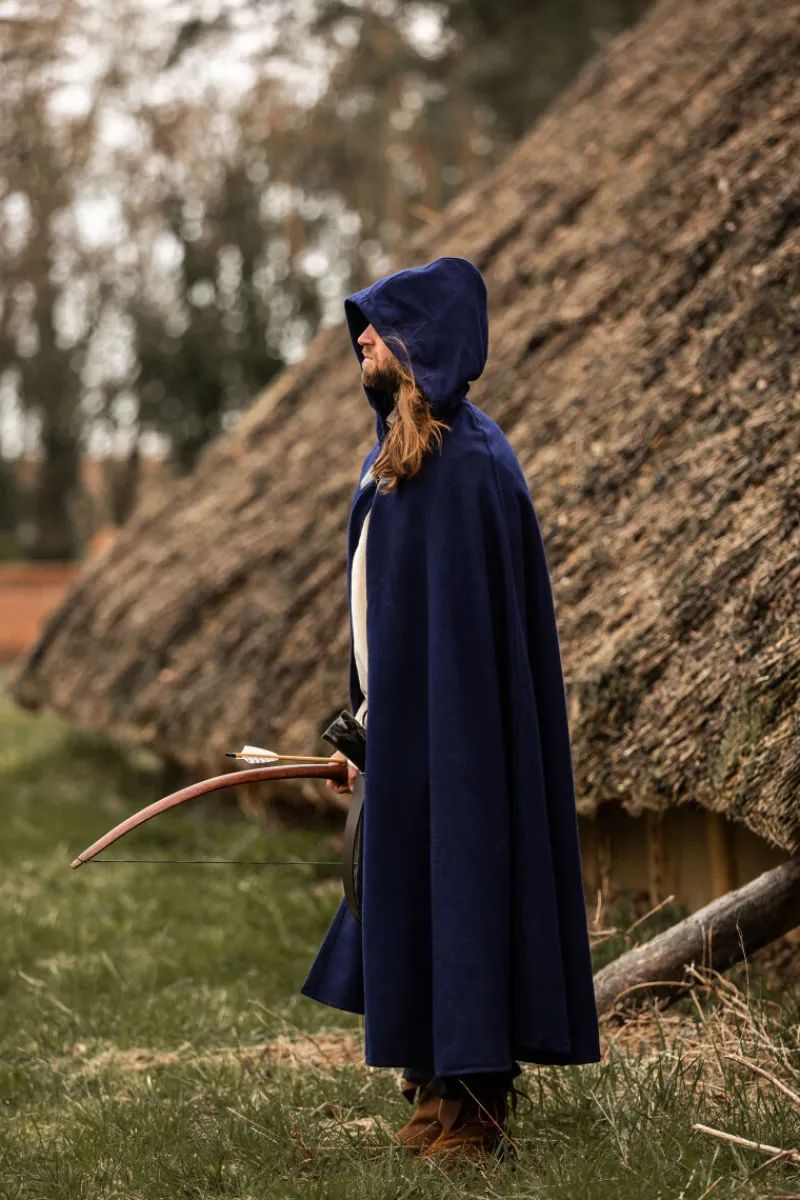 Flash Sale Leonardo Carbone Wollumhang mit Wolfsschließe "Tjark" Blau