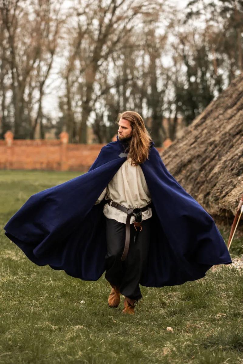 Flash Sale Leonardo Carbone Wollumhang mit Wolfsschließe "Tjark" Blau