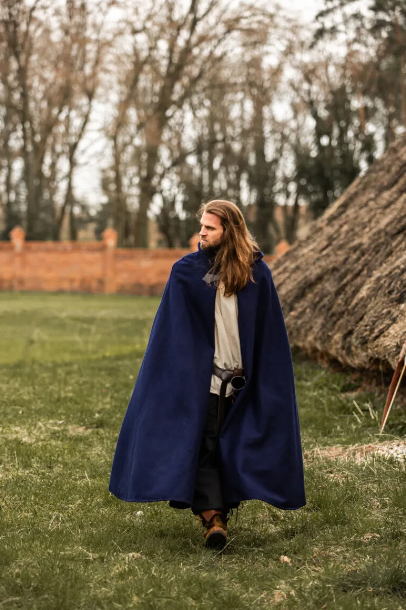 Flash Sale Leonardo Carbone Wollumhang mit Wolfsschließe "Tjark" Blau