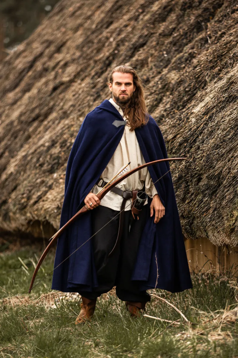 Flash Sale Leonardo Carbone Wollumhang mit Wolfsschließe "Tjark" Blau