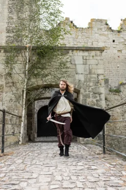 New Leonardo Carbone Wollumhang mit Wolfsschließe "Tjark" Schwarz