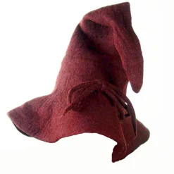 Cheap Leonardo Carbone Zaubererhut aus Wolle "Merlin" Rot