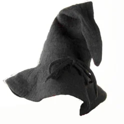 Clearance Leonardo Carbone Zaubererhut aus Wolle "Merlin" Schwarz
