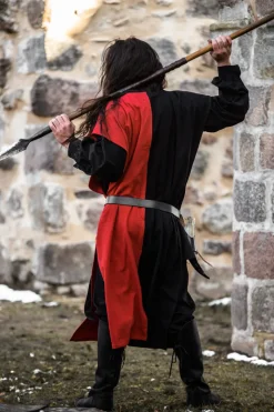 Hot Leonardo Carbone Zweifarbiger Waffenrock "Frederick" Schwarz/Rot